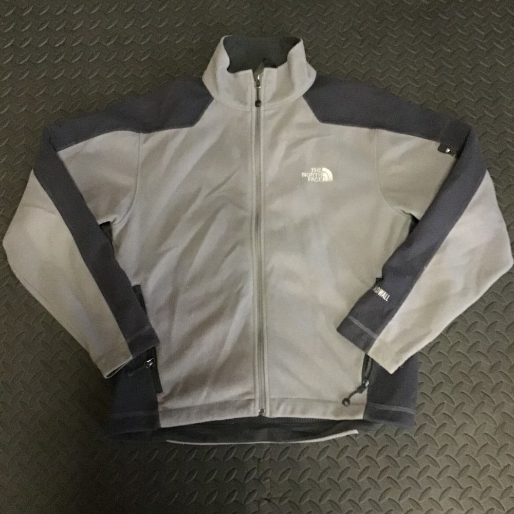 The North Face Gray Full Zip Fleece Jacket Mens